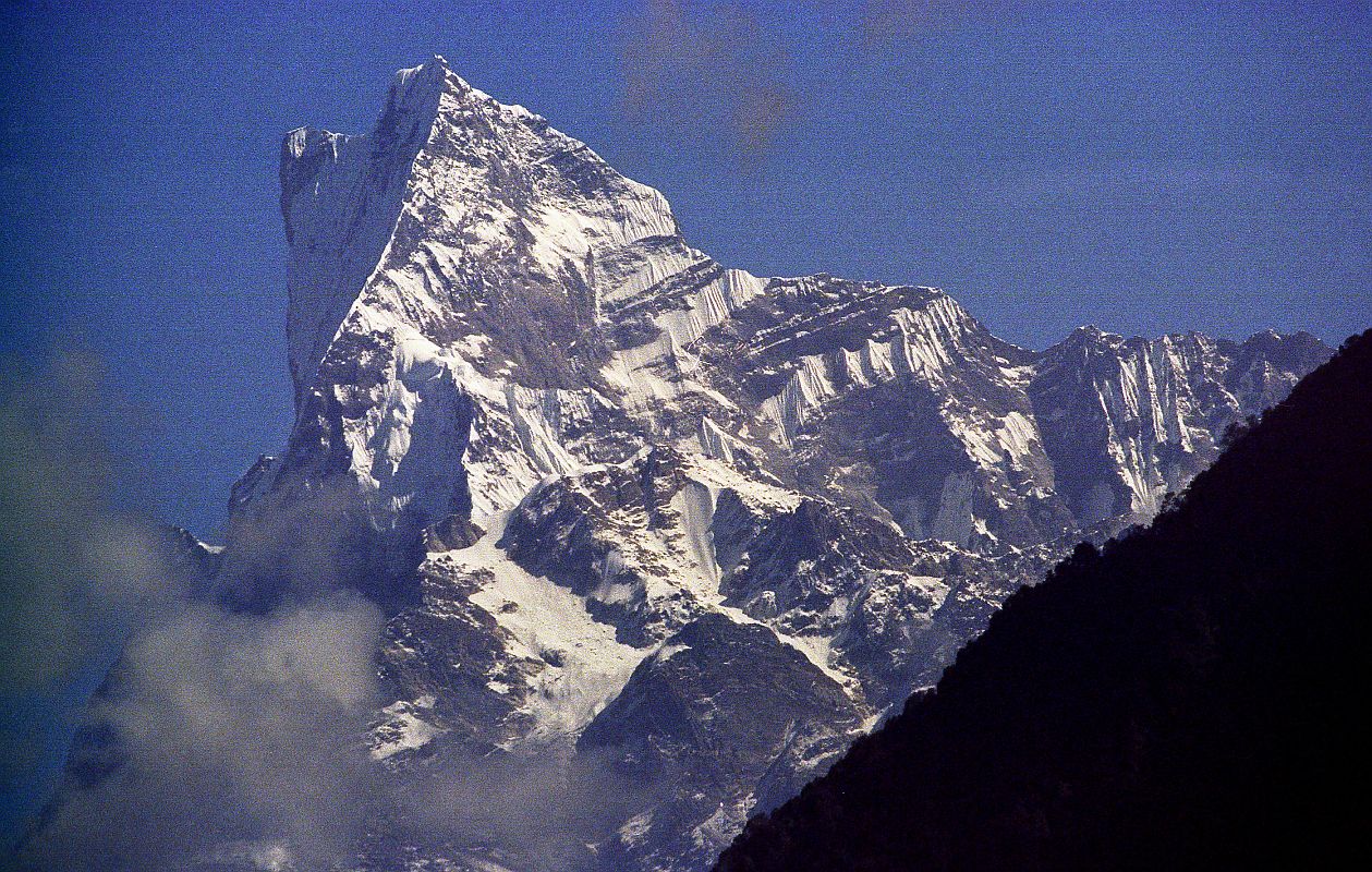 604 Machapuchare Close Up From Lower Modi Khola Valley